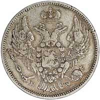 30 kopiejek = 2 złote 1834, Warszawa, Plage 371 R1, najrzadsza dwuzłotówka