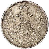 15 kopiejek = 1 złoty 1840, Petersburg, odmiana bez kreski ułamkowej, Plage 416, ładny egzemplarz ..
