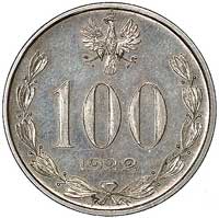 100 marek (bez nazwy) 1922, Józef Piłsudski, Parchimowicz P-166 e, wybito 50 sztuk, srebro, 9.06 g..