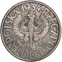 10 złotych 1934, Klamry, wypukły napis PRÓBA, Pa