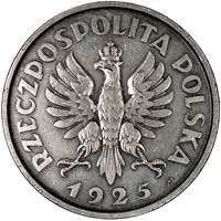 5 złotych 1925, Konstytucja, na rewersie 100 perełek, Parchimowicz 113 a, wybito 1.000 sztuk, sreb..