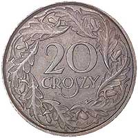 20 groszy 1923, Nominał w ozdobnym wieńcu, Parch