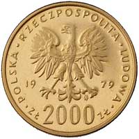 2000 złotych 1979, Warszawa, Maria Skłodowska-Curie, Parchimowicz 344, złoto, 8.03 g