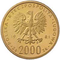 2000 złotych 1981, Warszawa, Władysław I Herman, Parchimowicz 350, złoto, 8.00 g