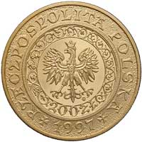 200 złotych 1997, Warszawa, Tysiąclecie śmierci św. Wojciecha, Parchimowicz 759, złoto, 15.53 g