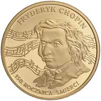 200 złotych 1999, Warszawa, 150 rocznica śmierci Fryderyka Chopina, Parchimowicz 803, złoto, 15.55 g