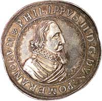 talar bez daty (1617), Szczecin, Hildisch 52, Pogge 99, Dav. 7215, ładna i efektowna moneta wybita..