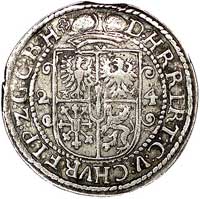 ort 1624, Królewiec, na końcu napisu na rewersie znak nieznanego mincerza z Królewca, Neumann 10.1..