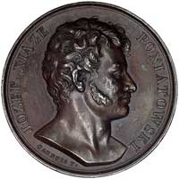 książę Józef Poniatowski- medal autorstwa J. Caunois wybity z okazji śmierci  księcia w 1813 r., A..