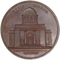 Józef Ossoliński- medal autorstwa J. Langa wybity w 1817 r. z okazji utworzenia publicznej bibliot..