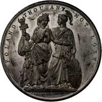 medal autorstwa Hallidaya wybity przez Komitet Polski w Londynie 1833 r., Aw: Stojące personifikac..