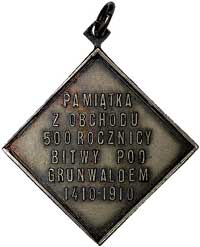 500-lecie Bitwy Grunwaldzkiej medalik wybity w 1