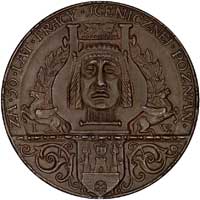 Roman Żelazowski- medal projektu J. Wysockiego 1924 r., Aw: Popiersie w lewo i napis w otoku ROMAN..