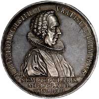 medal Jan Fryderyk Burga, 1763 r. Wrocław, Aw: P