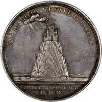 medal Jan Fryderyk Burga, 1763 r. Wrocław, Aw: Popiersie duchownego w kryzie i peruczce w prawo i ..