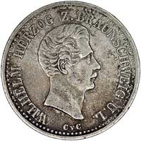 Wilhelm 1831-1884, talar 1839, Thun 117, na rewersie wada blachy