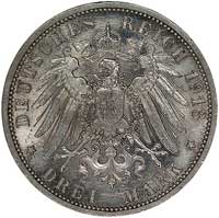 zestaw: 3 marki i 2 marki 1913, Berlin, Cesarz w
