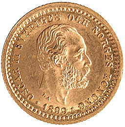 5 koron 1899, Sztokholm, Ahlström 39, Fr. 95, złoto, 2,24 g