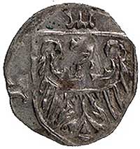 Konrad VIII około 1416-1444/47, halerz miejski, Namysłów, Aw: Orzeł św. Jana, Rw: Orzeł w tarczy, ..