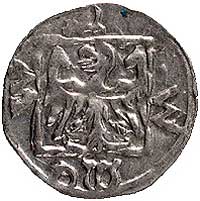 Wacław IV 1378-1419, halerz, Aw: Lew w ramce, Rw: Orzeł śląski w ramce, Fbg 97(553)
