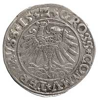 grosz 1532, Toruń, Aw: SIGIS I REXOCI PRVSS, Rw: GROSS COMMV TER PRVSS, ciekawa odmiana powstała z..