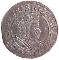 grosz 1535, Gdańsk, odmiana napisu PRVS, Kurp. 463 R1, Gum. 562, ciemna patyna