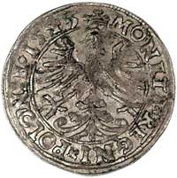 grosz 1545, Kraków, Kurp. 52 R1, Gum. 485, odmienny niż zazwyczaj kształt korony królewskiej i orł..