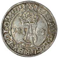 trojak 1563, Wilno, odmiana z małym monogramem króla, Kurp. 841 R, Gum. 622