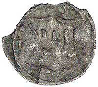 obol 1546, Wilno, Kurp. 631 R6, Gum. 588, T. 80, wykruszony krążek, bardzo rzadka moneta