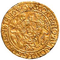 dukat 1586, Gdańsk, H-Cz. 770 R1, Fr. 3, złoto, 3.49 g