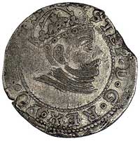 grosz 1581, Ryga, odmiana z pełną datą po bokach herbu Rygi, Kurp. 426 R1, Gum. 808, drugi egzempl..