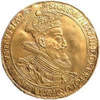 5 dukatów (donatywa) 1614, Gdańsk, Aw: Popiersie króla w ozdobnej zbroi i w płaszczu, wokoło napis..