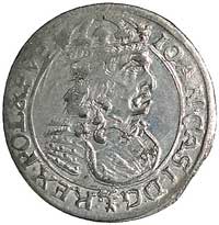 szóstak 1661, Lwów, odmiana z mniejszą głową kró