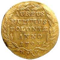 dukat 1793, Warszawa, Plage 455, Fr. 104, złoto, 3,47 g