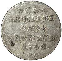 10 groszy miedzianych 1789, Warszawa, Plage 234