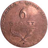 6 groszy 1813, Zamość, Plage 121, bardzo rzadkie, ładnie zachowany egzemplarz