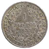 1 złoty 1832, Warszawa, odmiana z mniejszym popiersiem cara, Plage 77