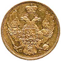 3 ruble = 20 złotych 1837, Petersburg, Plage 305
