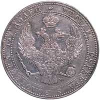 3/4 rubla = 5 złotych 1838, Warszawa, odmiana z kropką po ZŁOT oraz po 3. i 4. kępce liści po jedn..