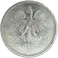5 złotych 1931, Warszawa, Nike, Parchimowicz 114 d, ładnie zachowany egzemplarz, rzadkie