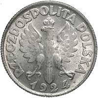 2 złote 1924, Birmingham, litera H, Parchimowicz 109 b, rzadka, bardzo ładnie zachowana moneta