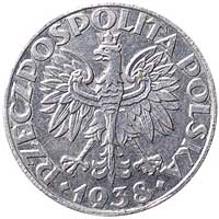 10 złotych 1938, Klamry, wypukły napis PRÓBA, Parchimowicz P-161 c, wybito 3 sztuki, aluminium, 1,..