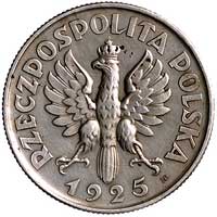 2 złote 1925, Głowa kobiety z kłosami, na awersie znak mennicy, Parchimowicz P-133 g, wybito 10 sz..