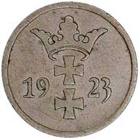 zestaw monet: 2 fenigi 1923, 1926 i 1937, Berlin, Parchimowicz 54 a, 54 b i 54 c, razem 3 sztuki