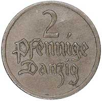 zestaw monet: 2 fenigi 1923, 1926 i 1937, Berlin, Parchimowicz 54 a, 54 b i 54 c, razem 3 sztuki