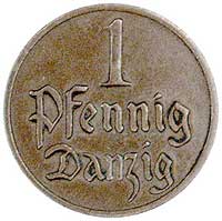 zestaw monet: 1 fenig 1926 , 1929 i 1930, Berlin, Parchimowicz 53 b, 53 c i 53 d, razem 3 sztuki