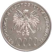 10.000 złotych 1988, Jan Paweł II - X LAT PONTYFIKATU, na rewersie wypukły napis PRÓBA, Parchimowi..