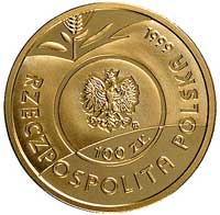100 złotych 1999, Warszawa, Jan Paweł II-Pielgrzym, Parchimowicz 800, złoto, 8.05 g