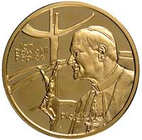 100 złotych 1999, Warszawa, Jan Paweł II-Pielgrzym, Parchimowicz 800, złoto, 8.05 g