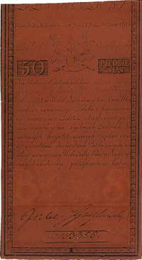 50 złotych 8.06.1794, seria A, Pick A4, Miłczak A4a, okazowy egzemplarz